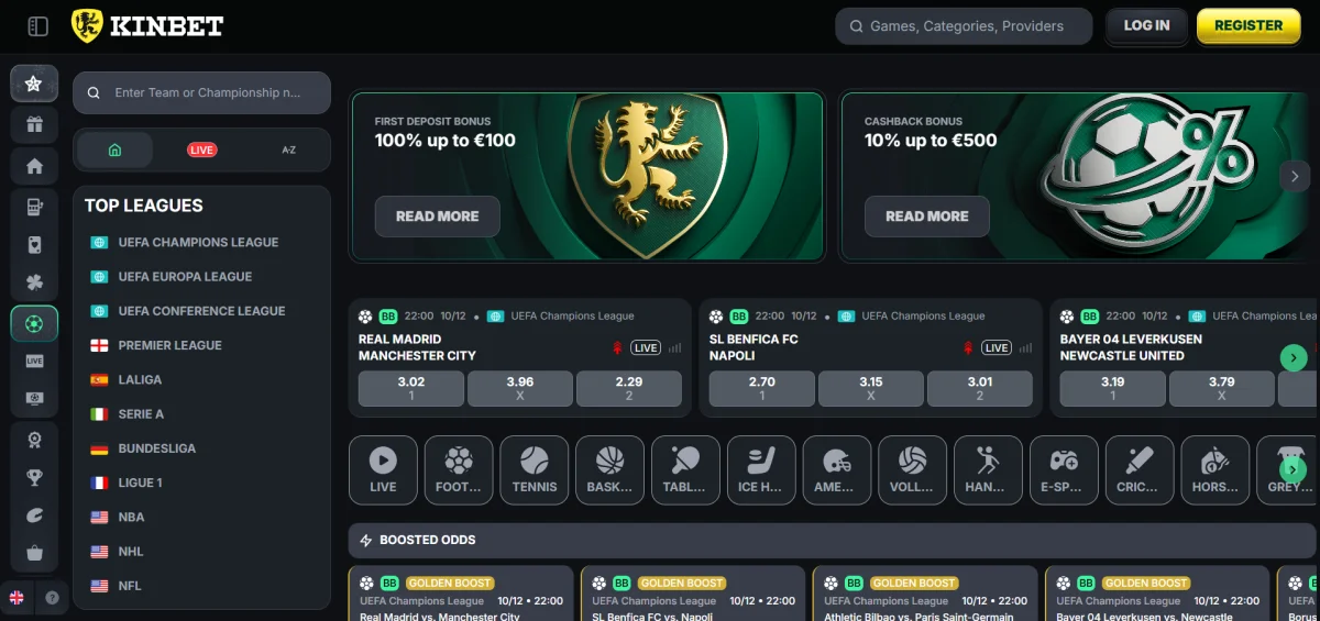 KinBet casino pari